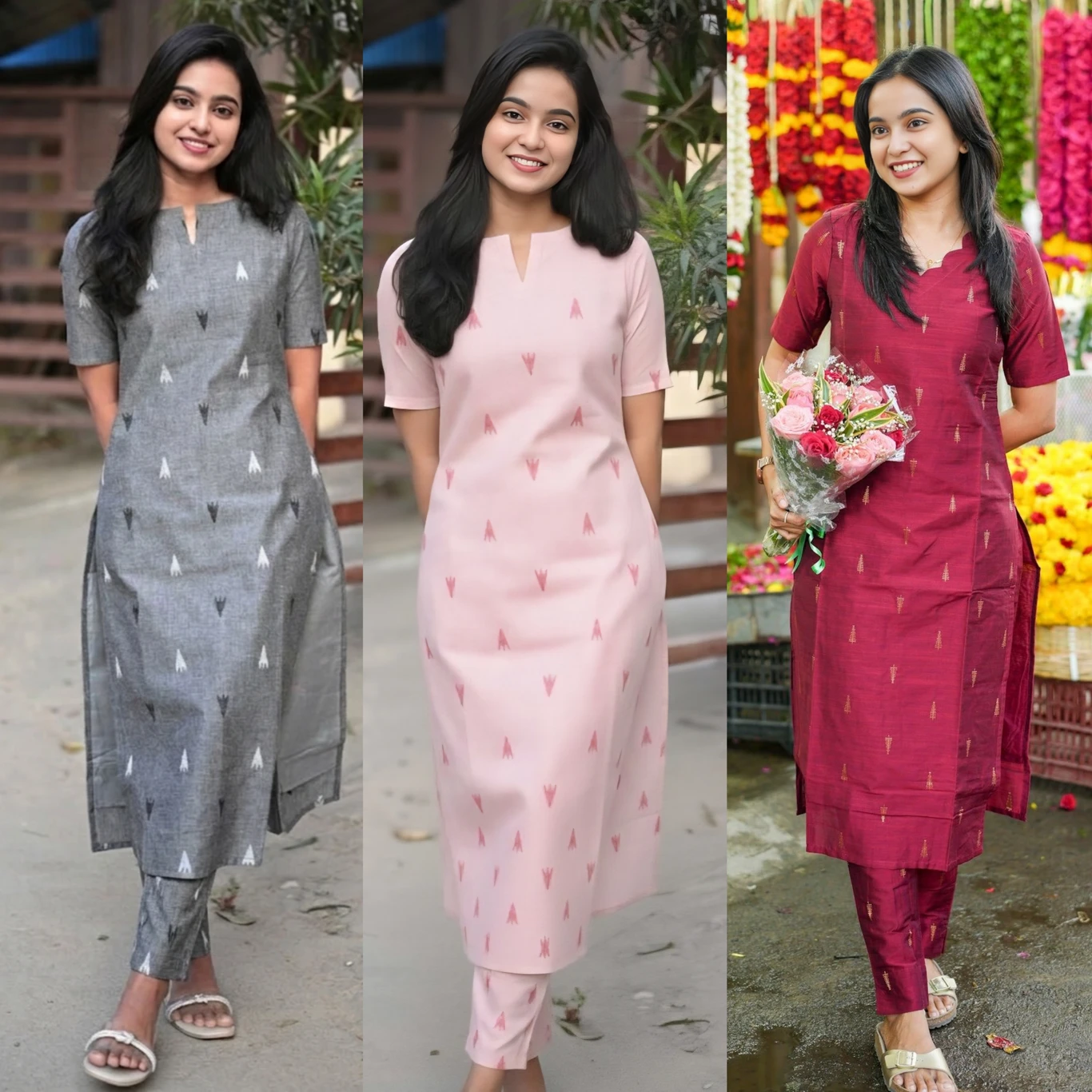 YAGNIK FASHION Women Cotton Blend Kurta Pant Set