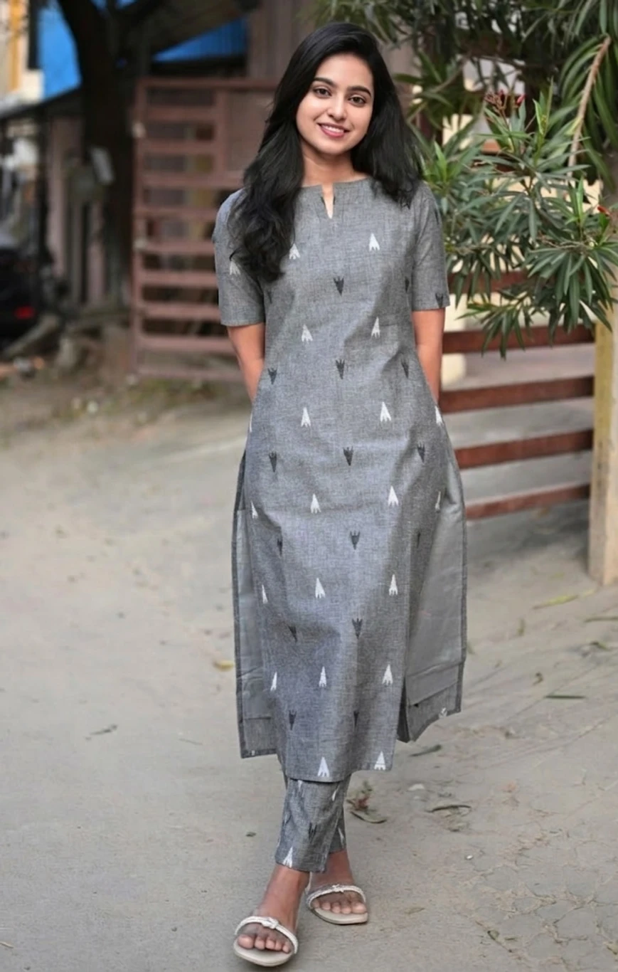 YAGNIK FASHION Women Cotton Blend Kurta Pant Set - Image 3