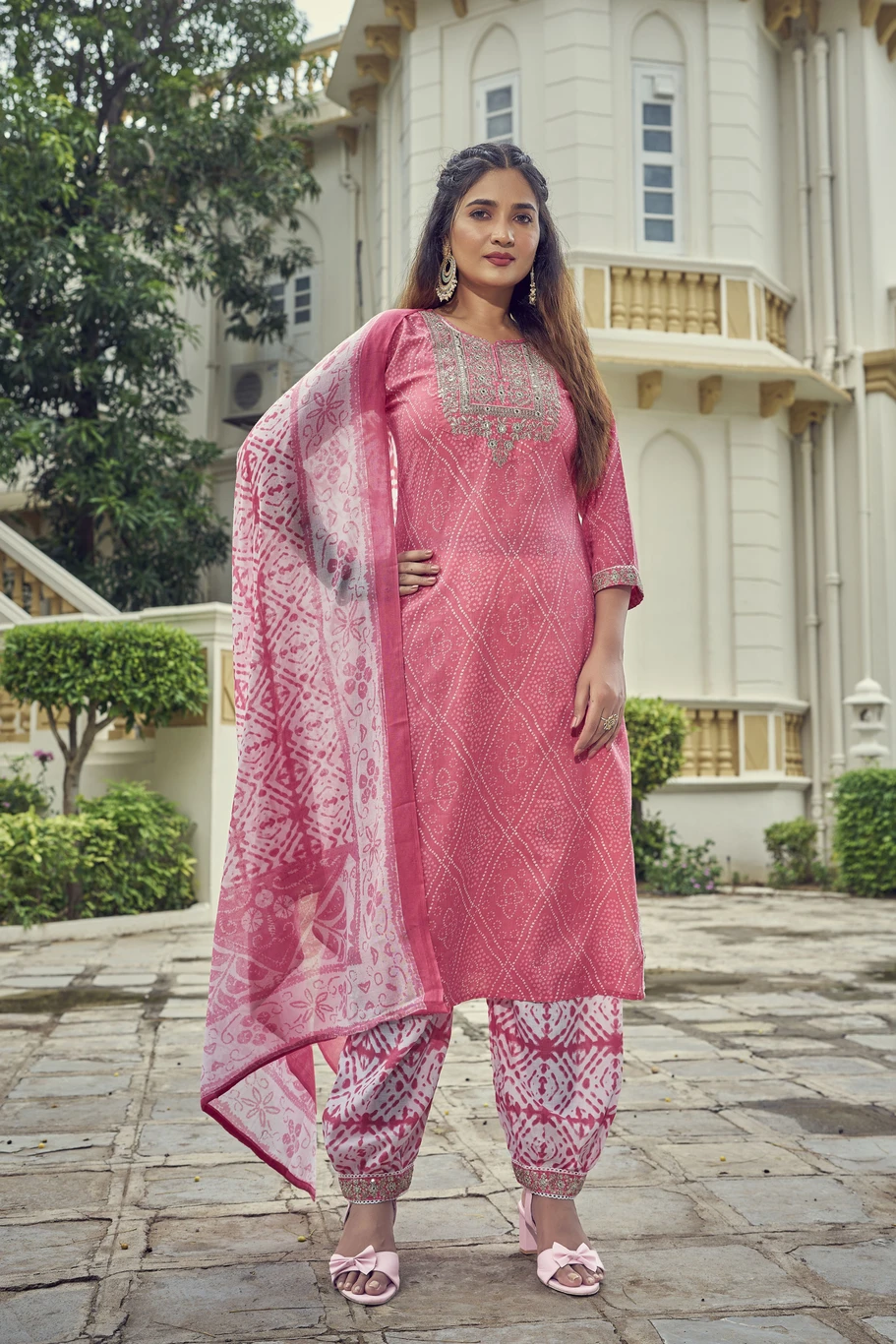 Kurti Pant Dupatta Set - Image 4